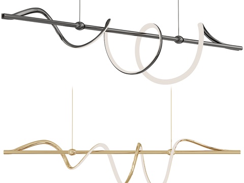 Modern Affordable Luxury Style Linear Decorative Chandelier