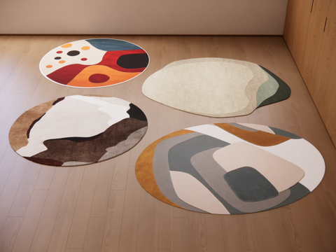 modern shaped carpet