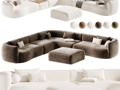 Modern Italian Cloud Corner sofa