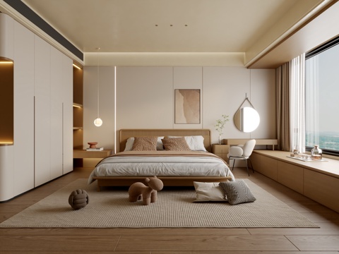 Log Style bedroom