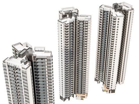 Modern high-rise residential high-rise residential building fourth-generation residential building commercial building residential building multi-storey building