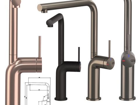 Faucet Combination Simple Faucet Hotel Faucet Kitchen Faucet Homestay Faucet