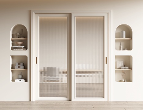 Cream Style sliding door