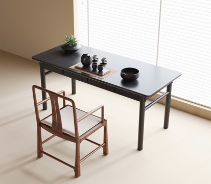 Modern Tea Table and Chair Combination Desk and Chair Tea Chair