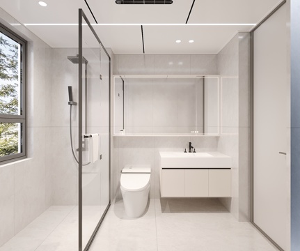 Cream Style toilet honeycomb large board ceiling