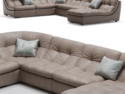 Modern Italian Relax Leather Sofa