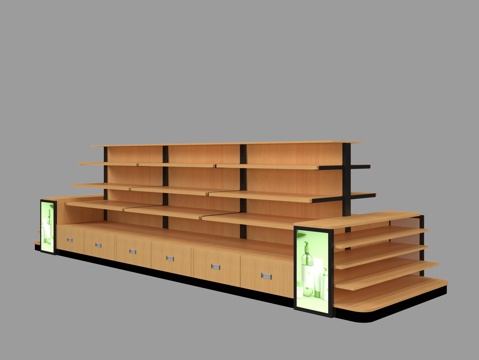 Supermarket Shelf Display Cabinet Shelf Nakajima Shelf End Shelf Display Cabinet Display Cabinet Exhibition