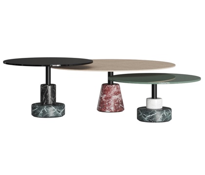 Coffee Table Combination Marble Coffee Table Round Table Side Table Stone Side Table Stone Coffee Table