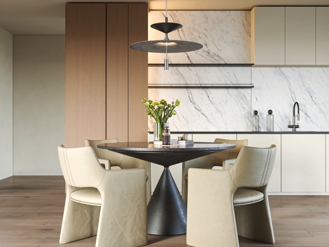 Modern Dining Table and Chair Combination