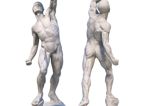 Modern Italian Ekorshe Male Figure Sculpture