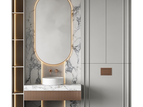 Washbasin Bathroom Cabinet Simple Washbasin Basin Bathroom Mirror