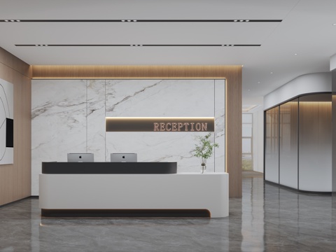 Modern Company Front Desk