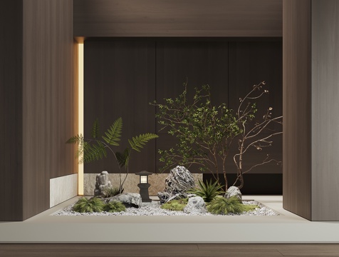 Modern indoor plant landscape