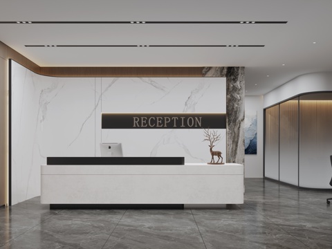 Modern Company Front Desk