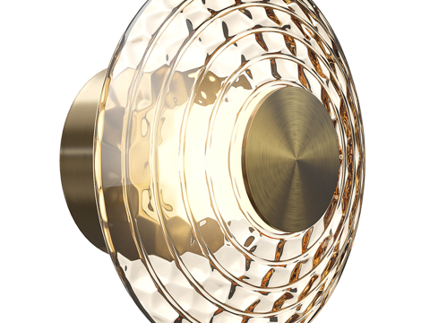 Modern wall decorative round wall lamp