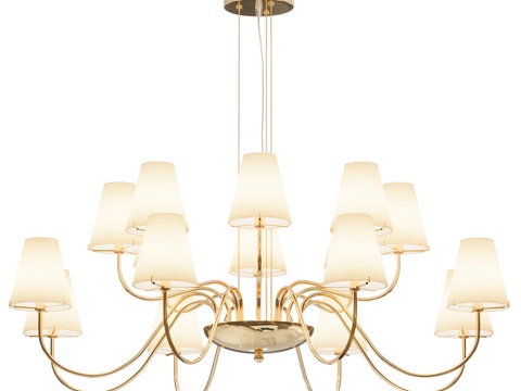 Modern Affordable Luxury Style Multi-head Decorative Chandelier