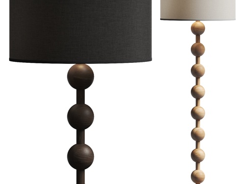 Neo-Chinese Style Hugo Barbell Floor Lamp