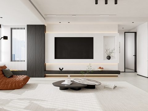 Modern minimalist living room