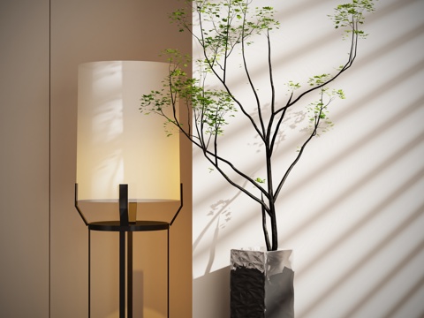 Modern potted plant lamp ornaments