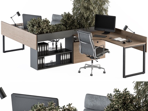 Office desk and chair combination