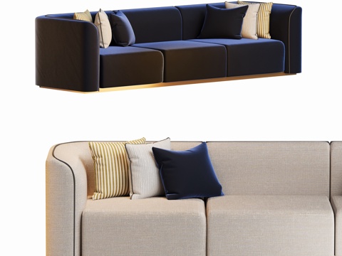 Modern in-line Couch