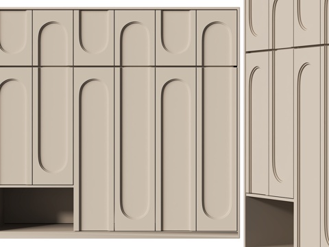 Modern Cream Style Wardrobe