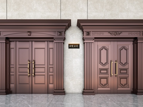 Home Villa Four Open Copper Door Villa Home Copper Door Villa Home Home Door Home Villa Home Door Home Door