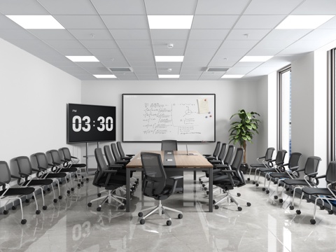 Modern Reception Room Training Room Multi-function Room Learning Discussion Room