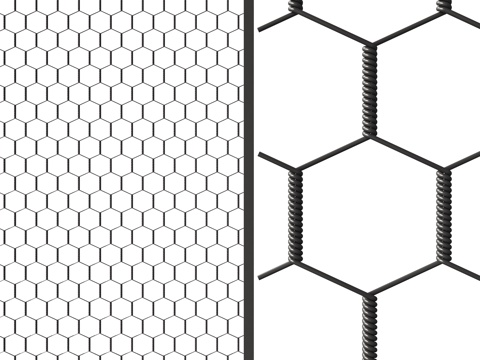 Modern wire mesh seamless splicing