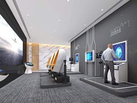 Enterprise Exhibition Hall Company Culture Display Space VR Experience Space Machine