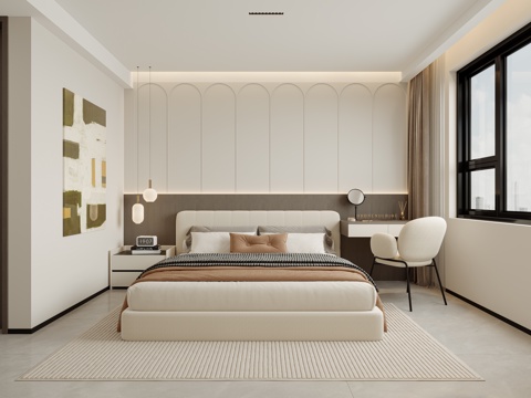 Modern Cream Style Bedroom