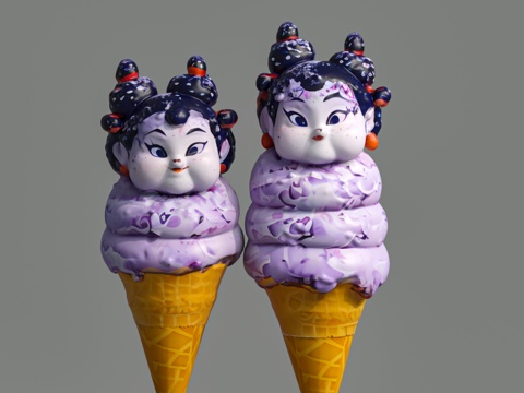 Shi Ji Empress Ice Cream Which Movie Ornaments Sculpture Hand-held