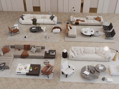 Sofa coffee table combination