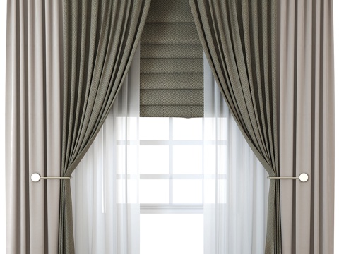 Hotel Curtain Fabric Gauze Curtain Door Curtain Draw Curtain Shower Curtain Bedroom Curtain