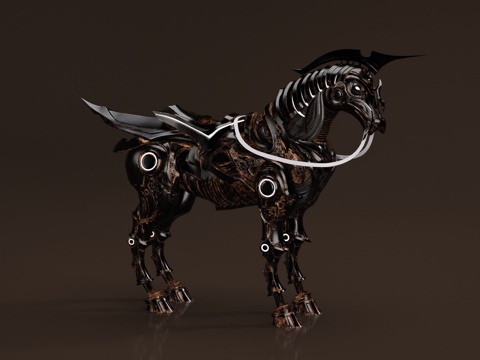 Modern Mechanical Horse Machine Horse War Horse Armor Horse Machine Armor Horse Machine Armor Horse Mech Animal Mount Horse