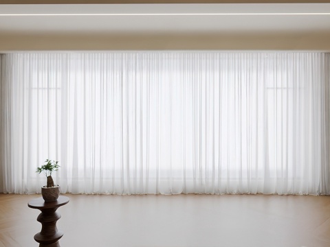 Cream Middle Universal Curtain