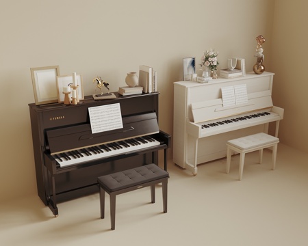 White Piano Modern Piano