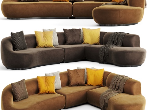 Modern Italian Fendi Casa Sandia Sofa