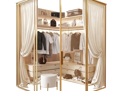 Modern Affordable Luxury Style Wardrobe Cloakroom