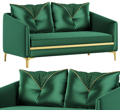 Double Sofa Small Sofa Fabric Sofa Silk Sofa Negotiation Sofa Reception Area Sofa