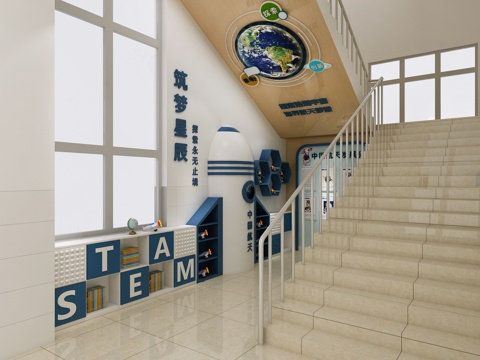 School Staircase School Tech Corner Tech Staircase