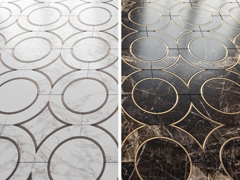 Marble floor mosaic American floor tile French floor tile