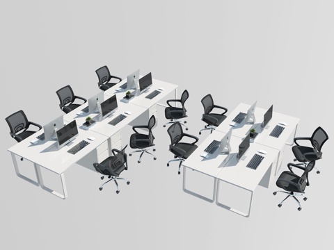 Modern office desk and chair combination