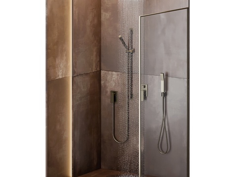 Neo-Chinese Style Affordable Luxury Style Shower Room