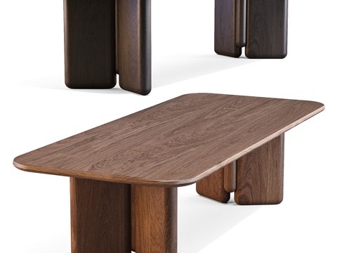 Modern Italian Tami Solid Wood Dining Table