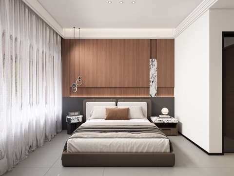 Modern Affordable Luxury Style Italian Master Bedroom