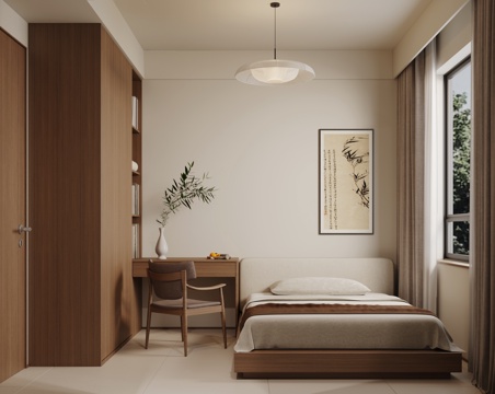 Modern Quiet Bedroom Cloakroom