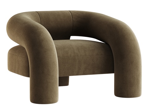 Modern Cream Style Kosa Lounge Chair