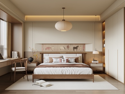 Neo-Chinese Style Song Style Style Bedroom