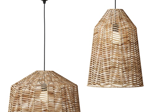 New Chinese KAPPELAND IKEA rattan chandelier